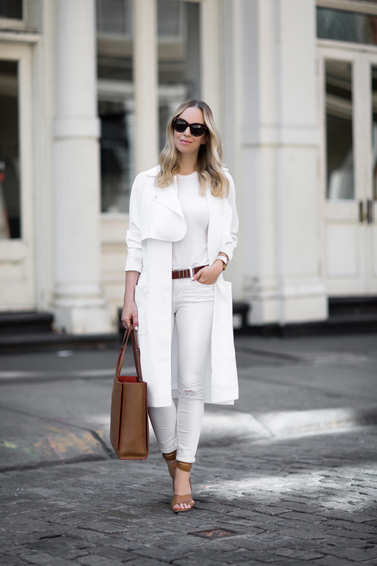 white denim outfit inspiration